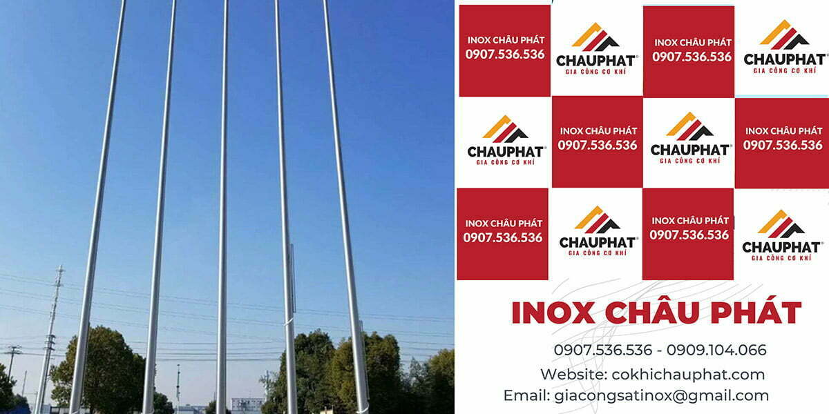 cột cờ inox 10m