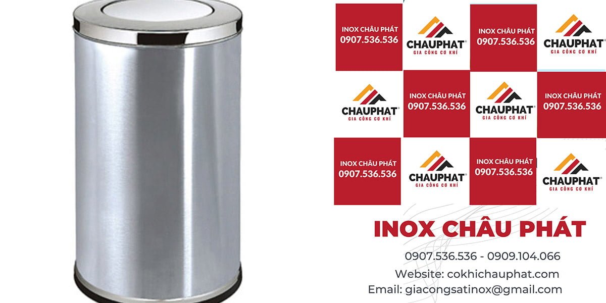 thùng rác inox