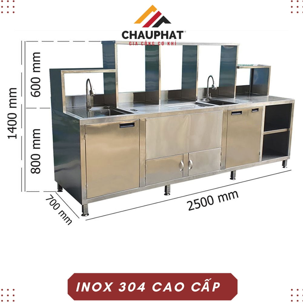CƠ KHÍ CHÂU PHÁT CHUYÊN SẢN XUẤT THIẾT BỊ INOX NHÀ BẾP VÀ GIA CÔNG CƠ KHÍ